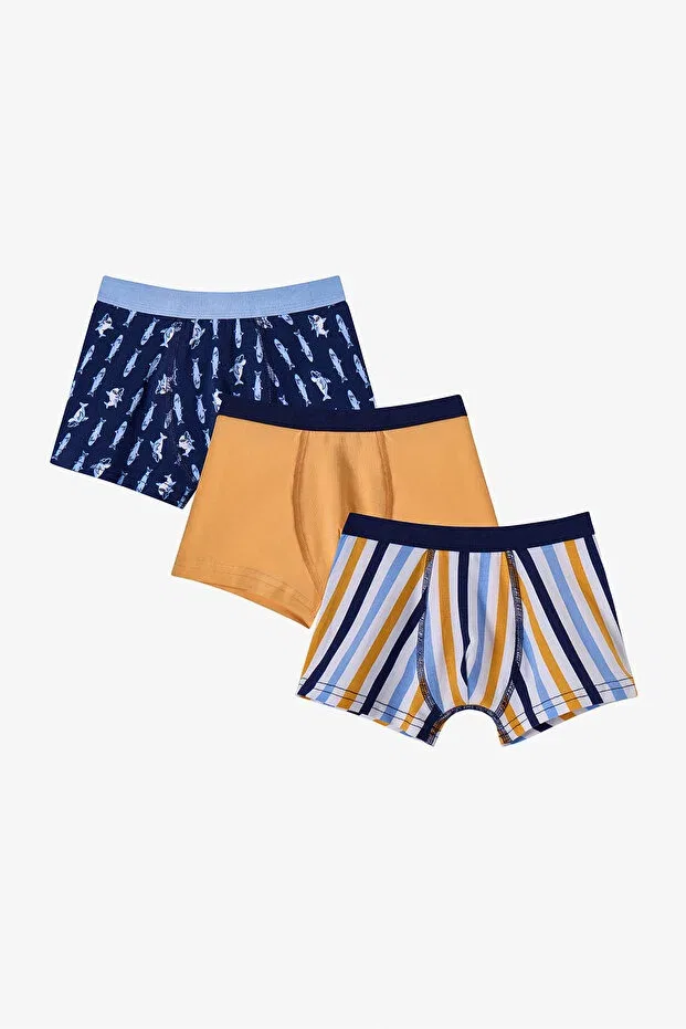 Детские боксеры для мальчиков хлопковые комплект 3 шт Colorful Boys' Sardines Penti, Multicolor