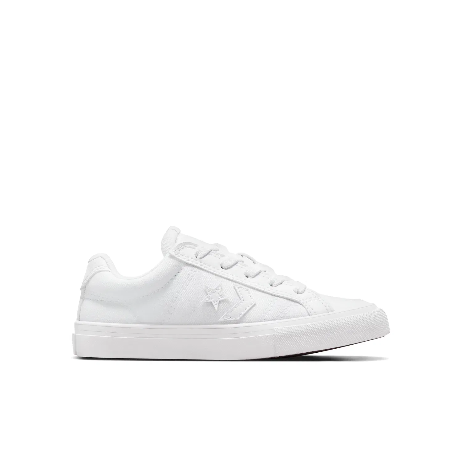 Детские кроссовки на щиколотке с быстрой шнуровкой Converse, White/Barely Grey/White — фото 4