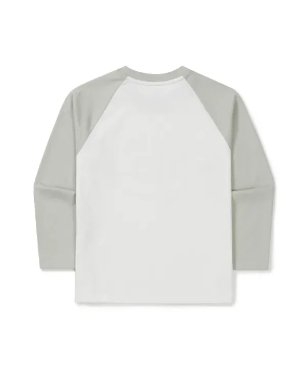 Футболка с реглан-рукавом, детская, Snowpeak Apparel Kids, мята-хаки — фото 3