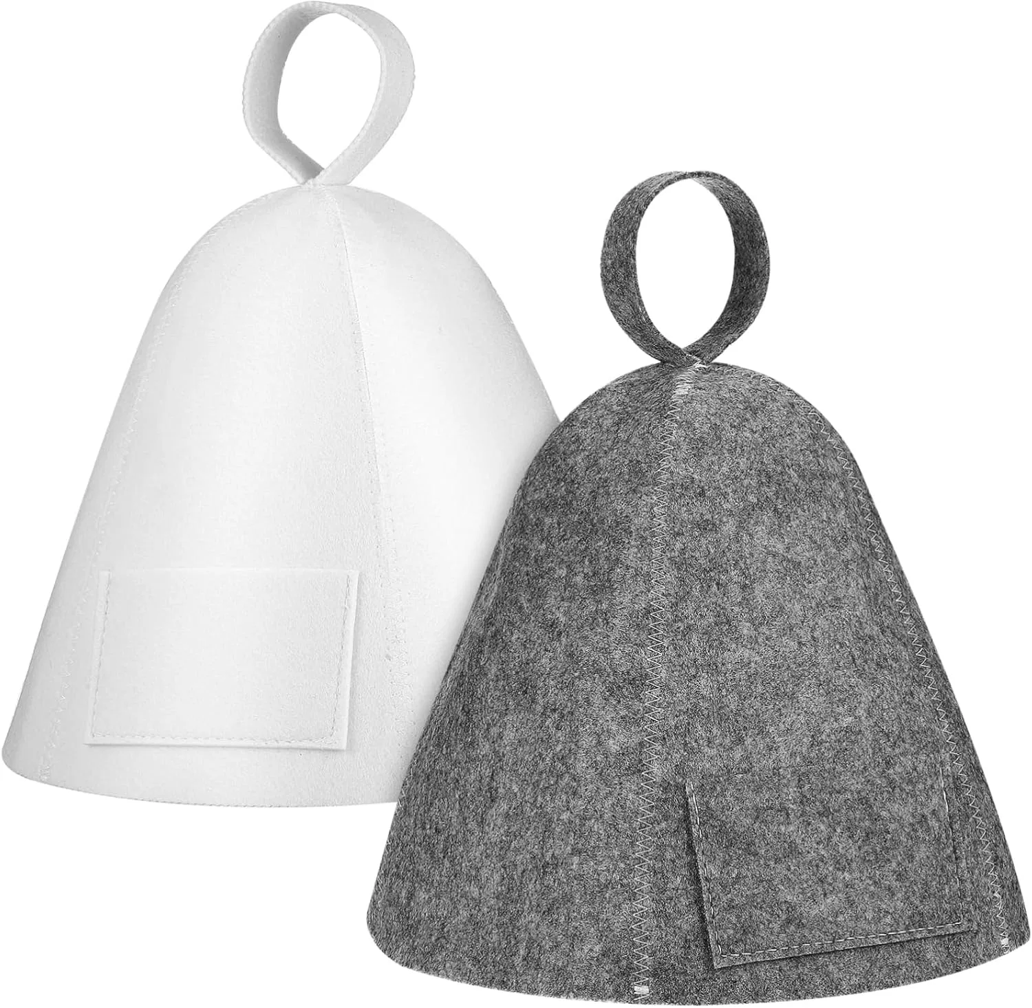 Шапочка для душа из фетра, WRITWAA, 2 шт, 33x24x0.5 см