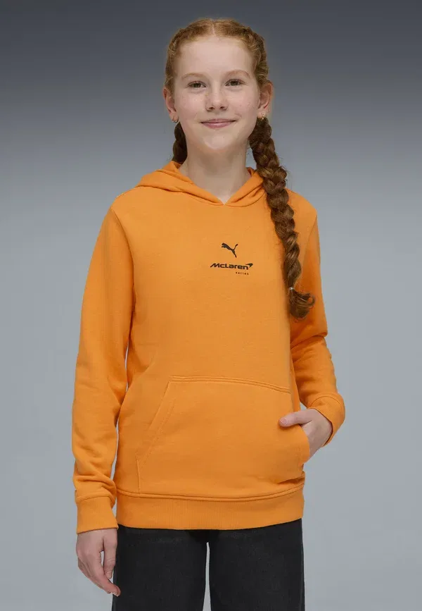 Худи из хлопка и полиэстера Mclaren racing essentials hoodie unisex Puma, Papaya — фото 2