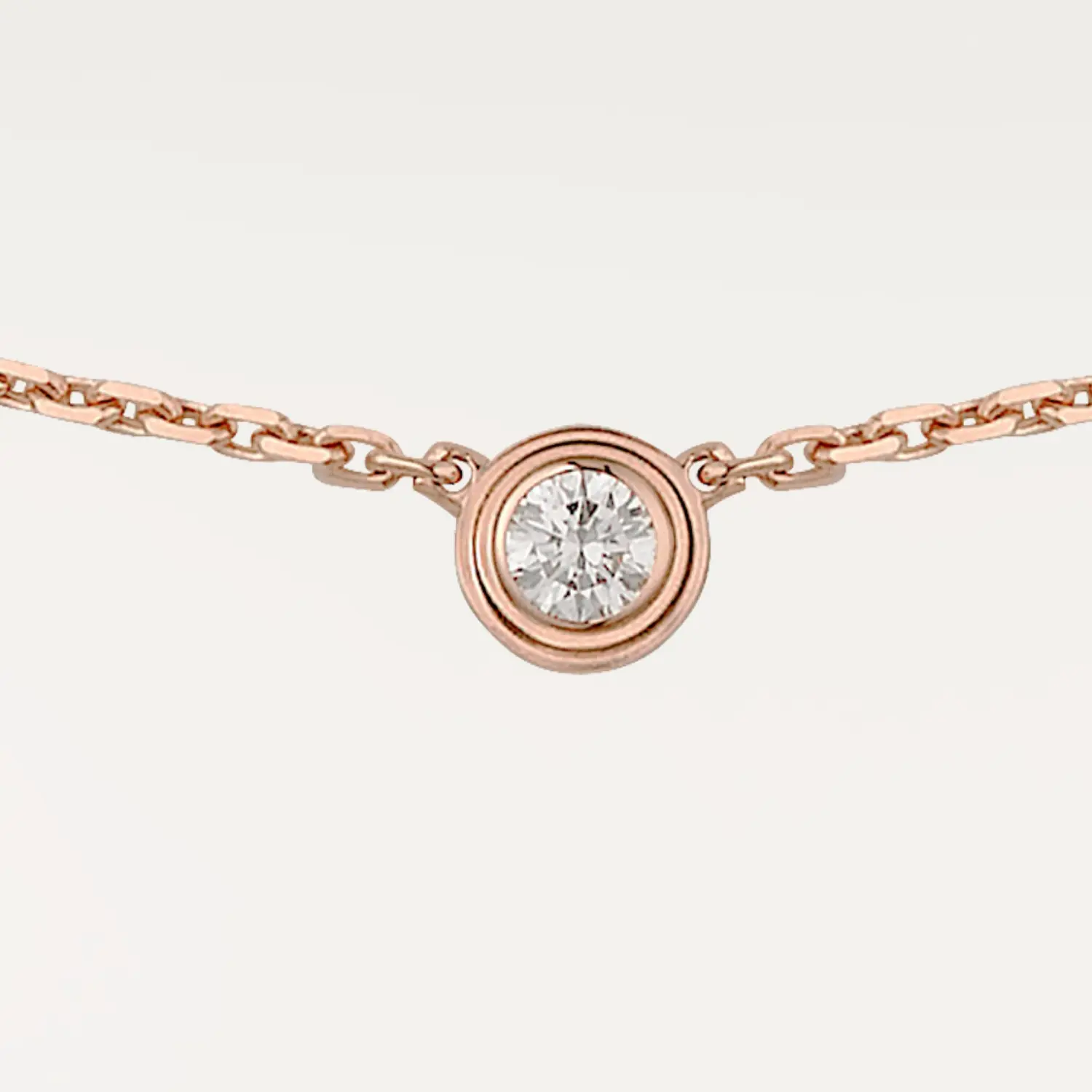 Колье Cartier d'Amour XS из розового золота с бриллиантом — фото 2