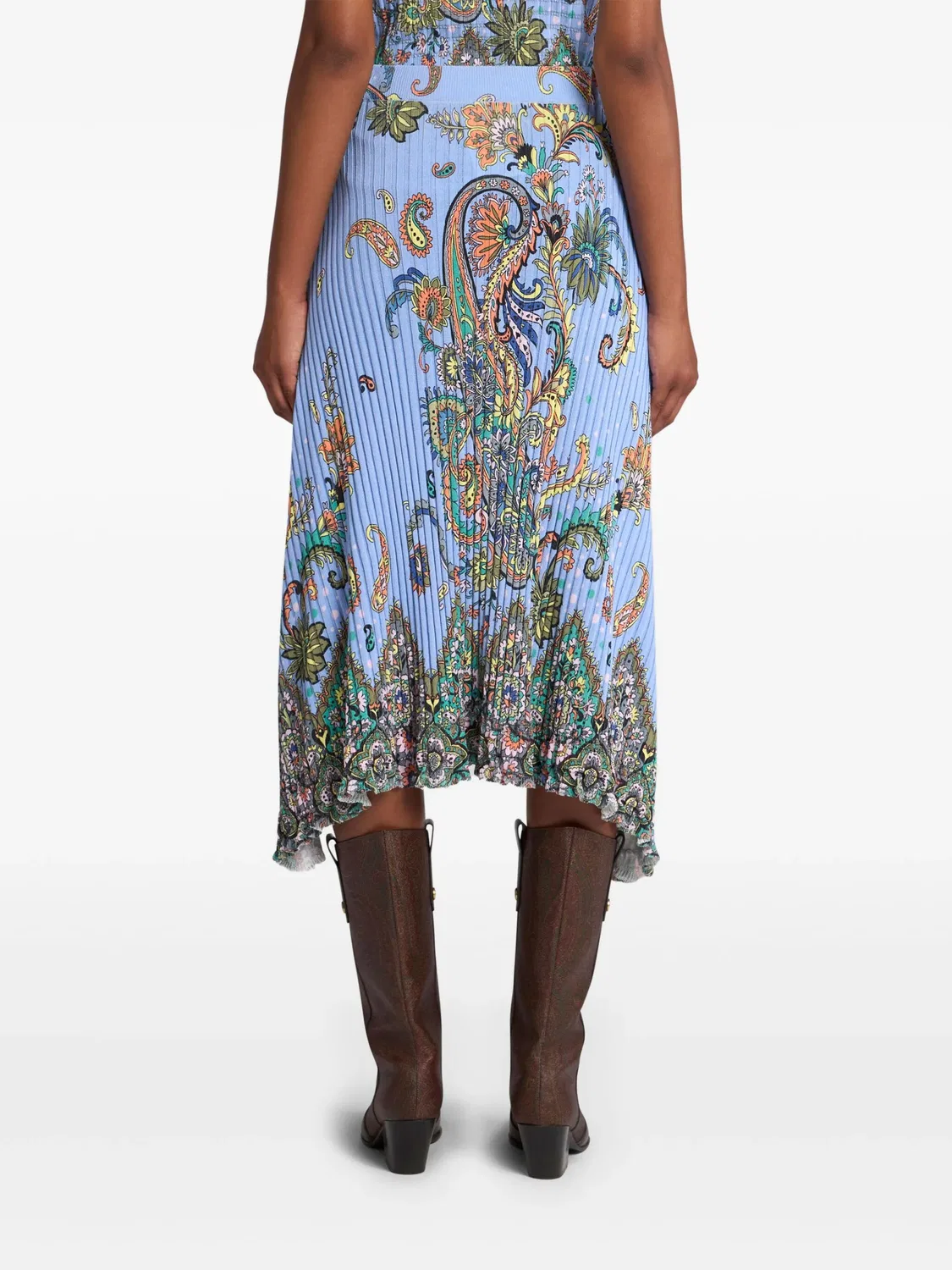 Юбка в рубчик Etro, синий — фото 2