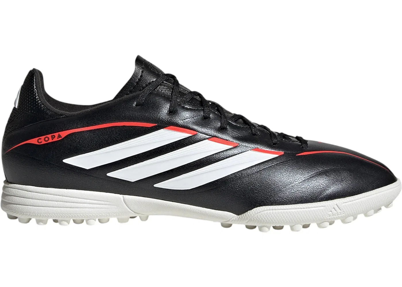 Детские футбольные сороконожки Adidas Copa Pure 4 League TF Immortal DNA Pack, цвет Core Black/Cloud White/Lucid Red