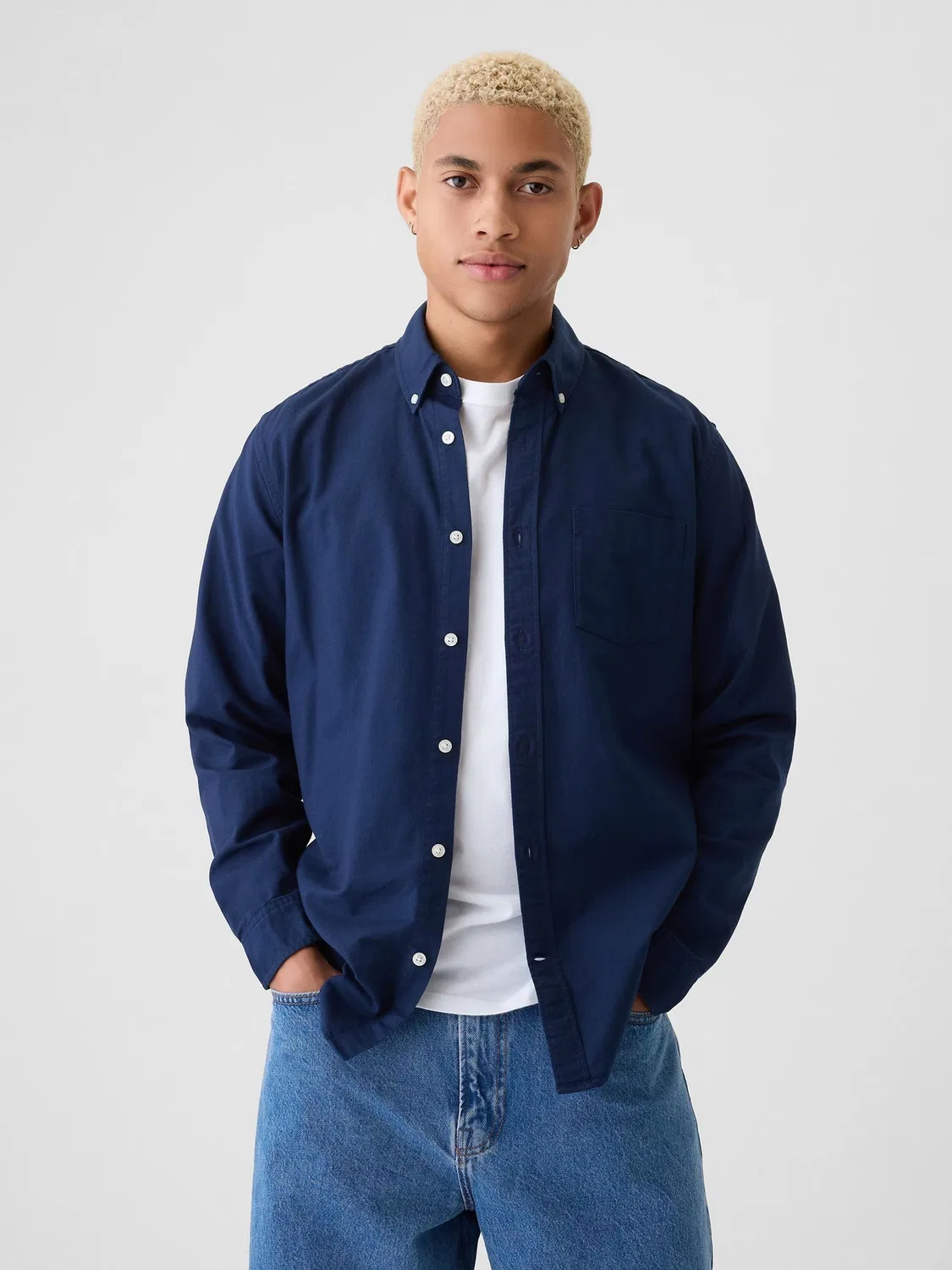 Рубашка оксфордская Gap, Navy