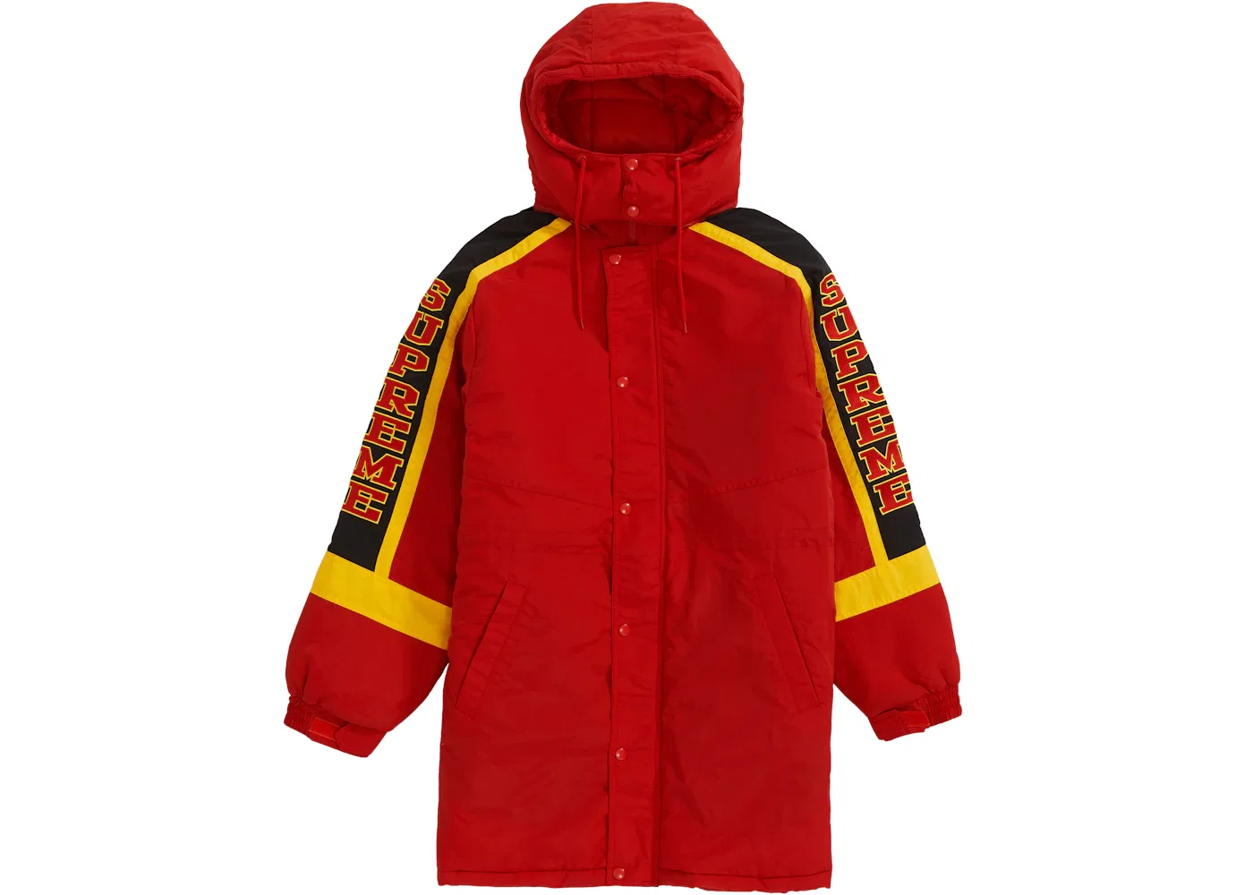 Мужское пальто-парка с принтом Sleeve Logo Supreme, Красный