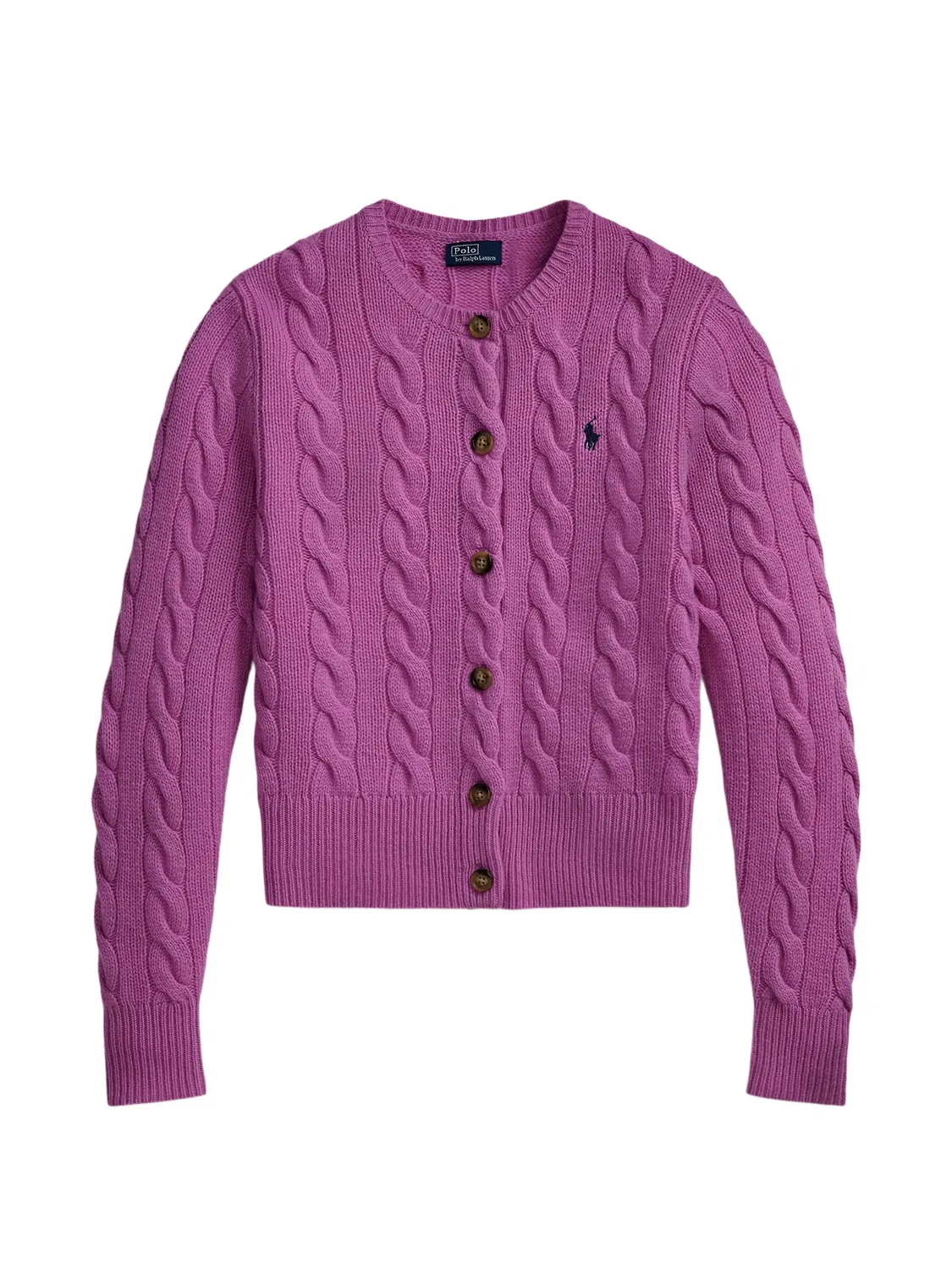 Polo Ralph Lauren Кардиган рельефной вязки розовый