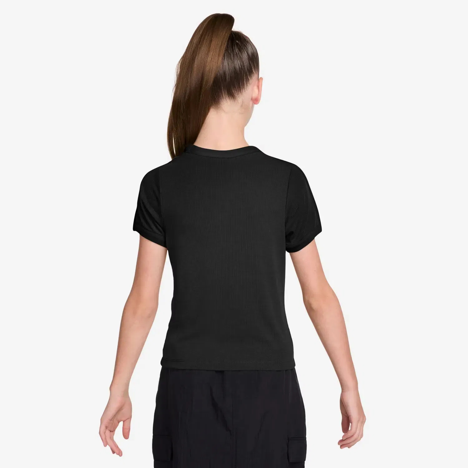 Детская футболка для девочек с принтом Sportswear Nike, Negro — фото 2