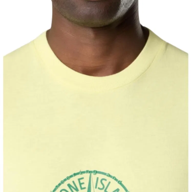Мужская футболка с принтом Compass Printed STONE ISLAND — фото 3