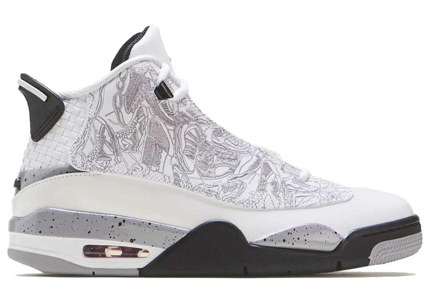 Детские кроссовки Lifestyle Jordan Dub Zero Jordan, White/Varsity Red-Cement Grey-Black