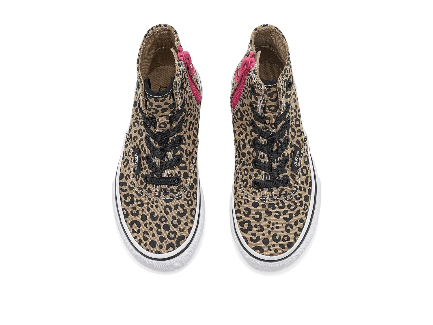 Кроссовки Authentic Hi 2.0 Zip (для маленьких детей) Vans Kids, Leopard Pop Incense/Pink Velvet — фото 3