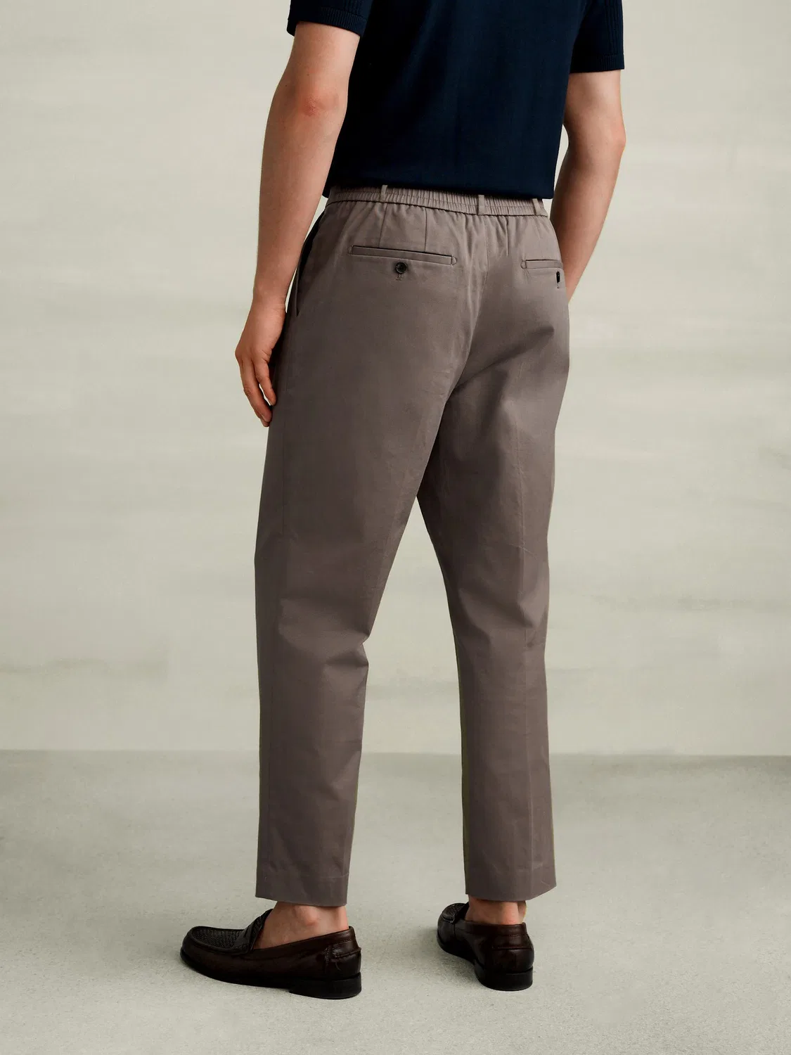 Брюки чинос Regular Tapered Fit Next, коричневый — фото 3