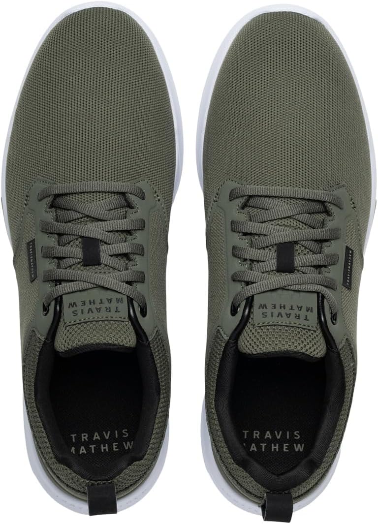 Мужские гибридные кроссовки TravisMathew The Daily Pro, оливковый — фото 3