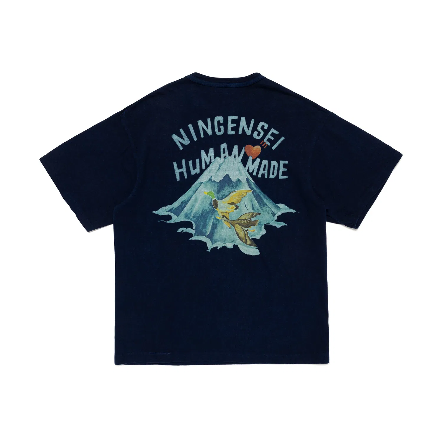 Футболка детская с принтом HUMAN MADE, Indigo