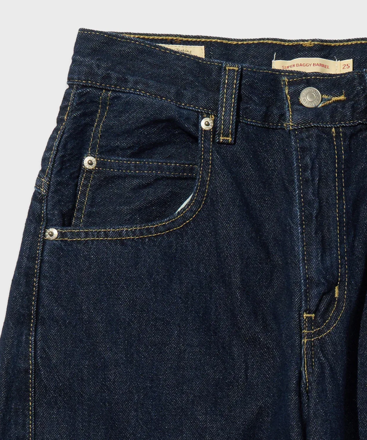 Женские джинсы свободного кроя Super Baggy Barrel Levi's, Indigo Blue — фото 4