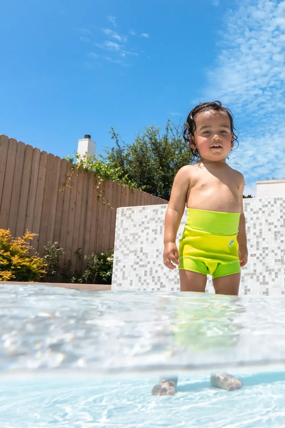 Детский многоразовый плавательный подгузник Happy Nappy Splash About, Lime — фото 4