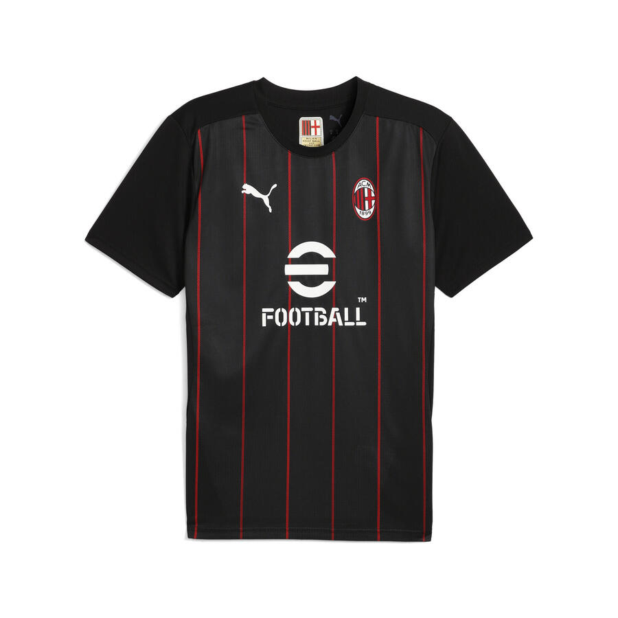 

Мужская разминочная футболка AC Milan PUMA Black For All Time Red