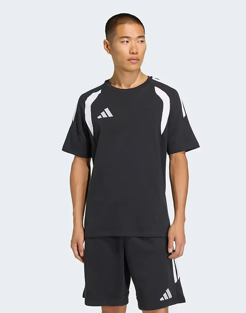 Футболка Adidas performance Tiro26 league в черно-белом цвете