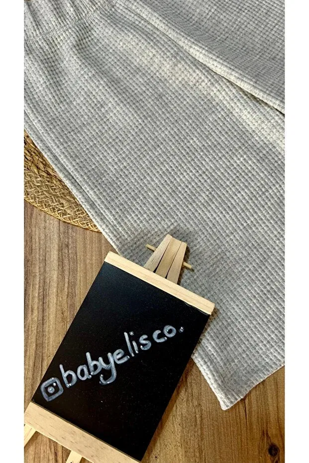 Детские шорты для девочек хлопковые Wide Leg Basics Babyelisco, Gray — фото 3