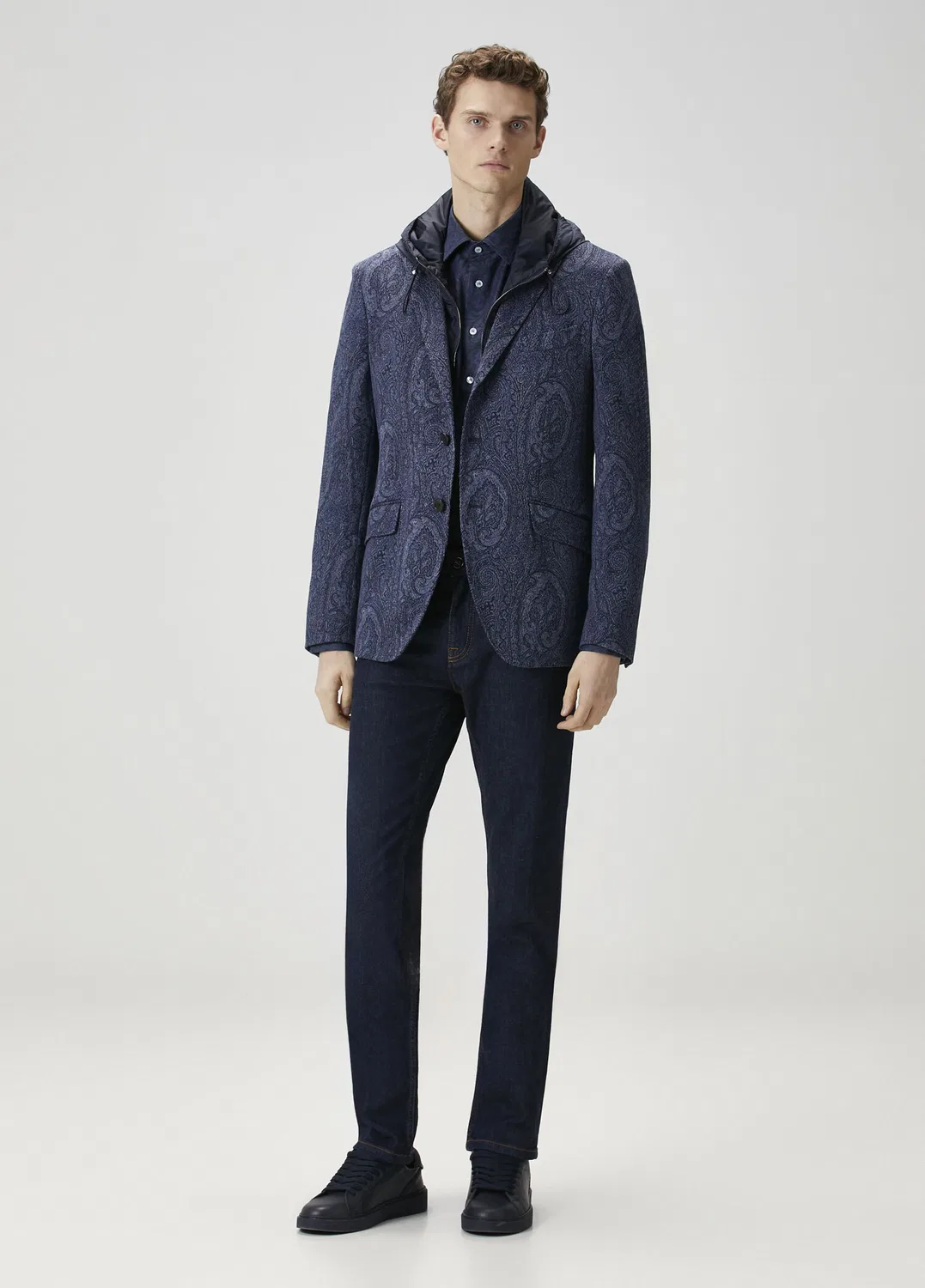 Рубашка Etro Lacivert Etnik Desenli, Etro, lacivert — фото 2