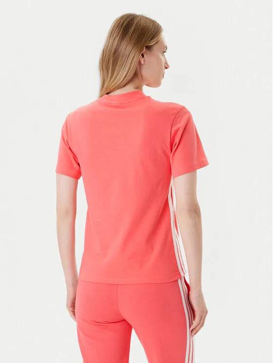 Футболка regular fit Essentials 3-Stripes Adidas, коралловый — фото 3