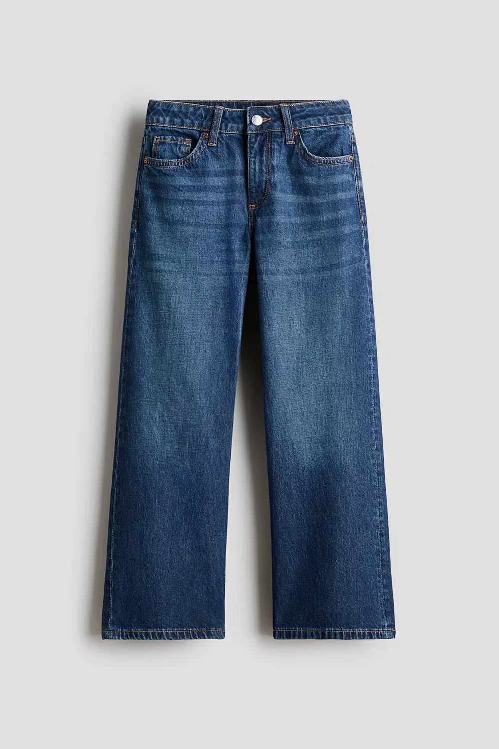 Джинсы с широкими штанинами H&M, Dunkles Denimblau — фото 3