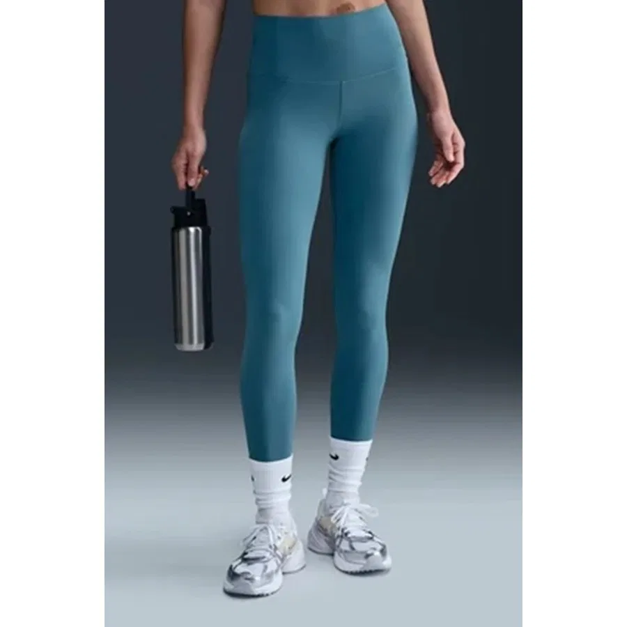 Женские тренировочные леггинсы 7/8 с высокой посадкой Dri Fit Zenvy Gentle Support Infina Soft, Nike, Синий