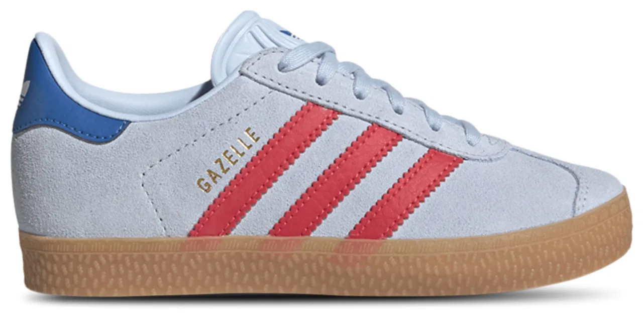 Кроссовки для мальчиков Gazelle Adidas, цвет Crystal Sky/Semi Lucid Red/Bluebird
