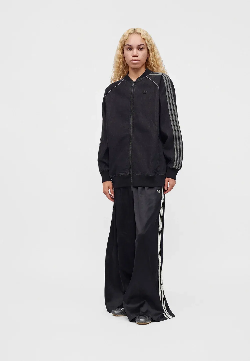 Джинсовая куртка Adidas Originals, True Black Denim — фото 2