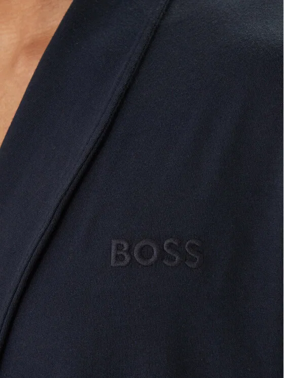 Халат Boss, темно-синий — фото 3