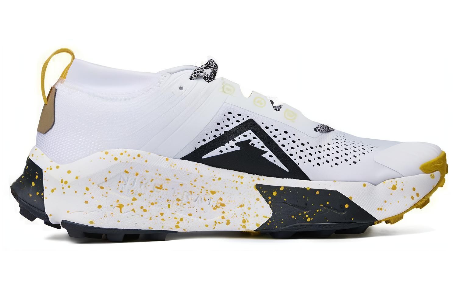 Кроссовки мужские Nike Zoomx Zegama для трейлраннинга, белый/желтый — фото 2