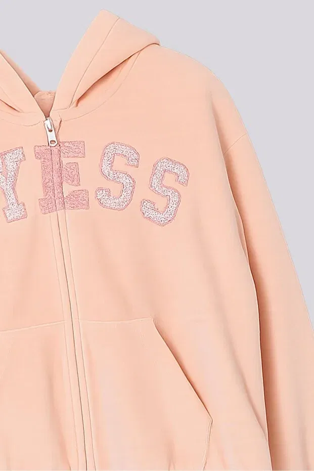 Детское худи для девочек с длинным рукавом Tyess, Powder — фото 3