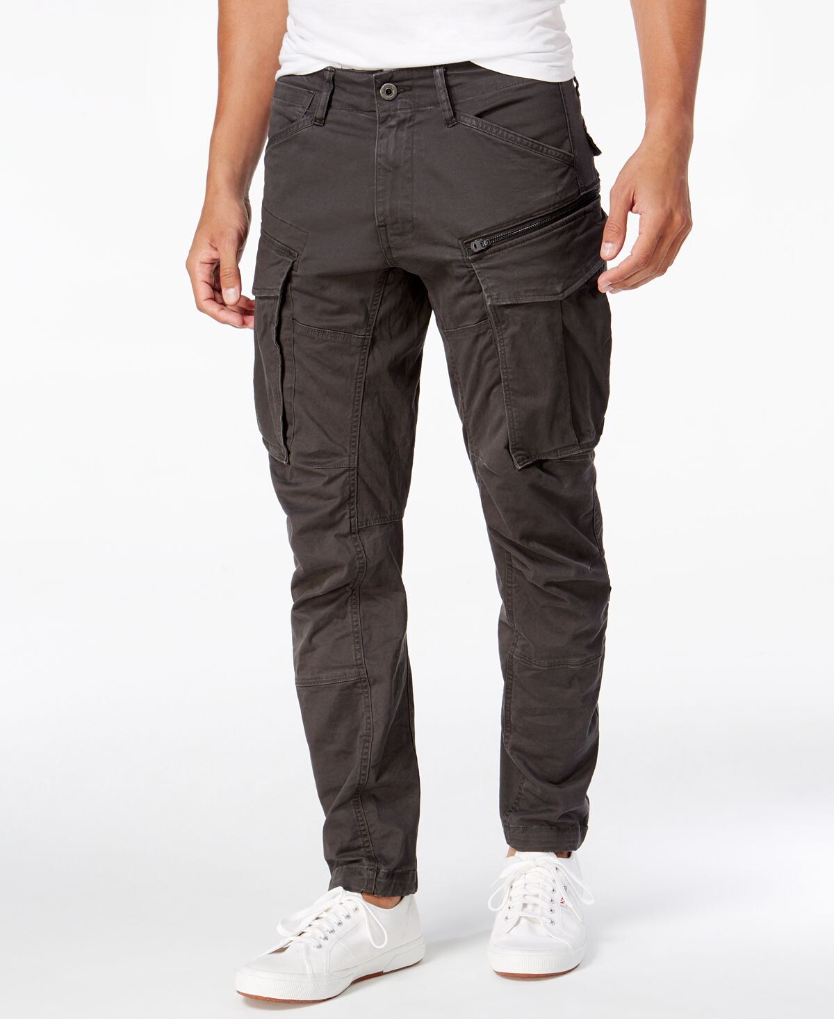 Мужские прямые зауженные брюки-карго rovic zip 3d G-Star Raw — фото 2