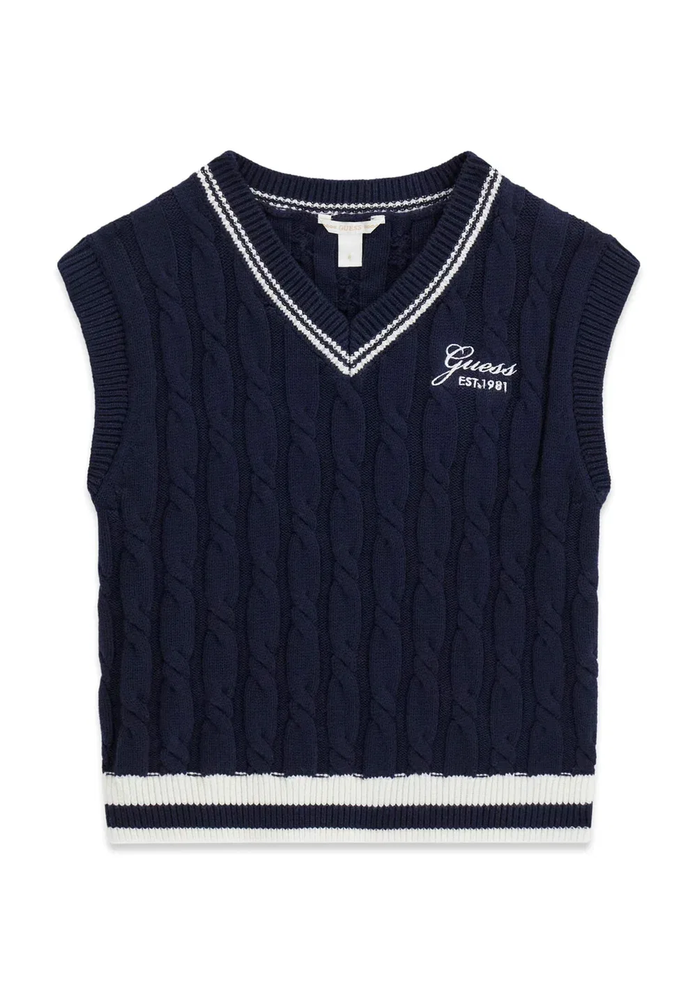 Bestickte weste - jumper Guess, Dunkelblau