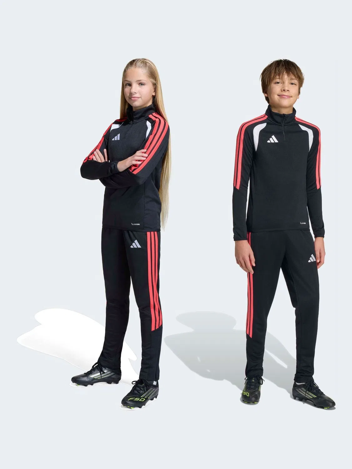 Тренировочные брюки Tiro 26 League adidas, черный/красный — фото 2