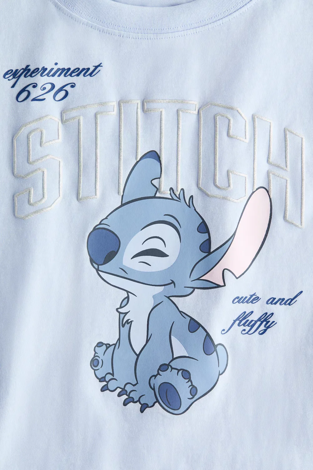 Хлопковая футболка с принтом H&M, Hellblau/Lilo & Stitch — фото 2