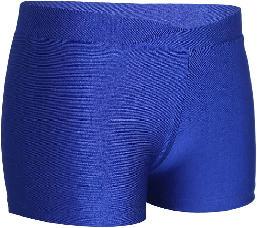 Детские шорты для танцев, спорта, бренд Freebily, V-front Blue — фото 3