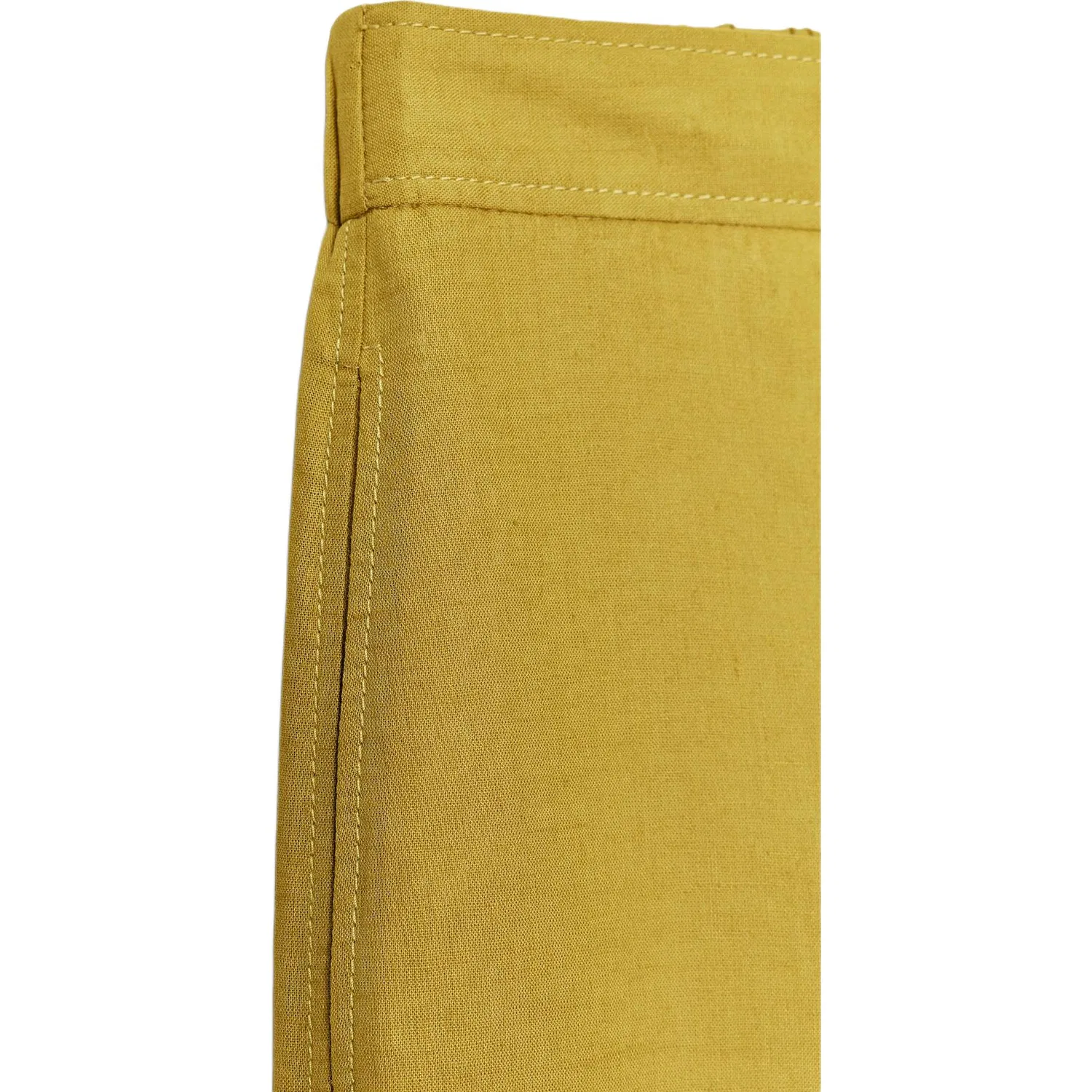 Женские брюки повседневные прямого кроя Mustard ZARA, Горчичный — фото 4