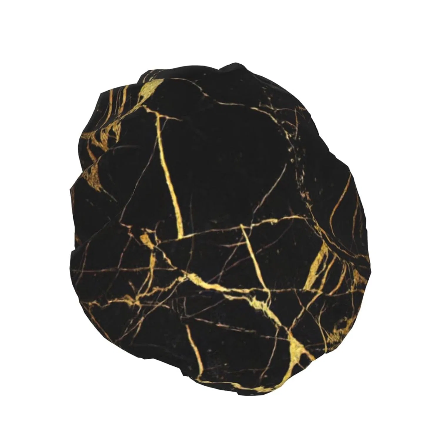 Шапочка для душа, 3D, Gold Marble, BREAUX, двойной слой, 27 см, Schwarz — фото 2