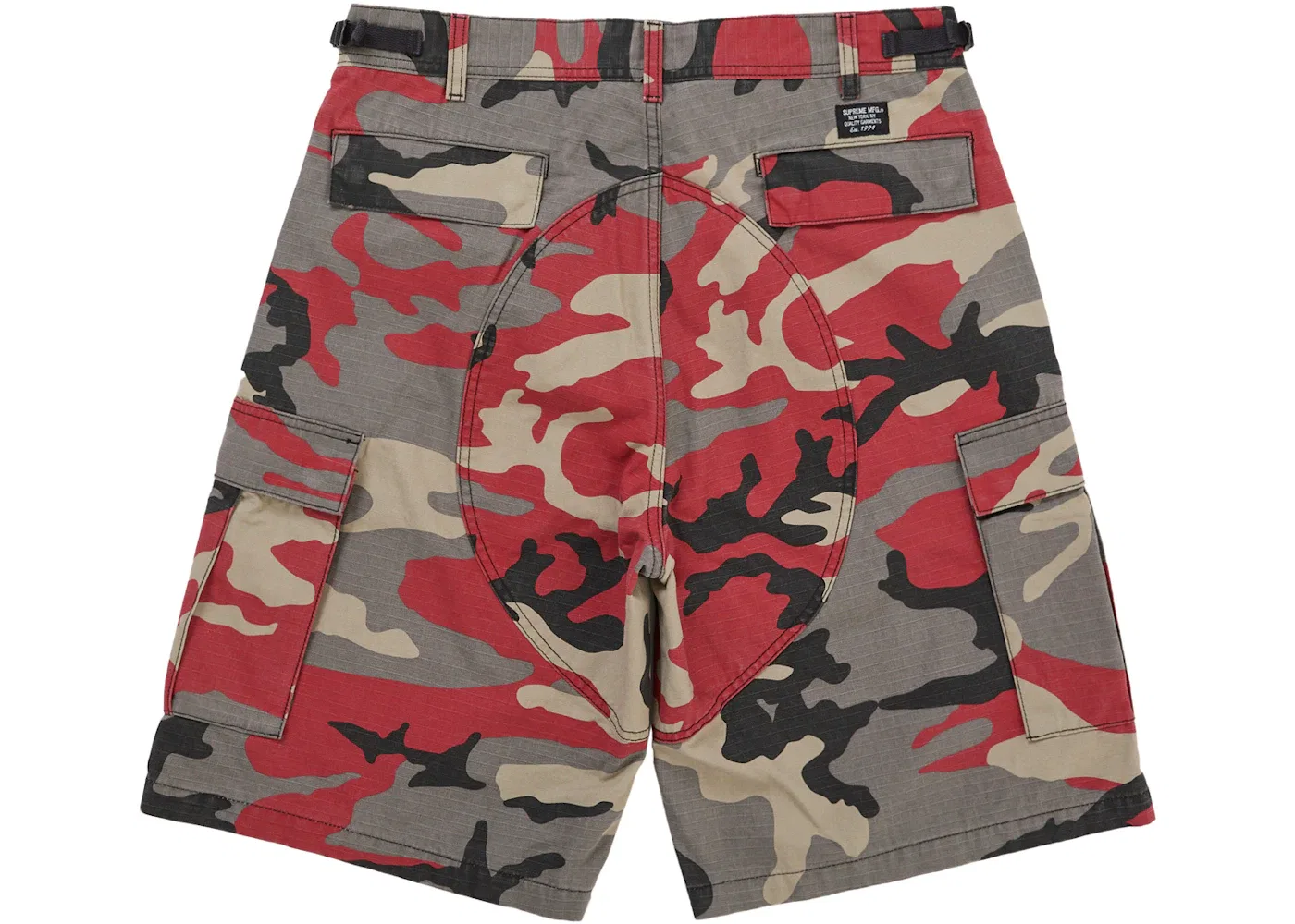 Мужские шорты карго с камуфляжным принтом Supreme Short (SS26), Red Camo — фото 2
