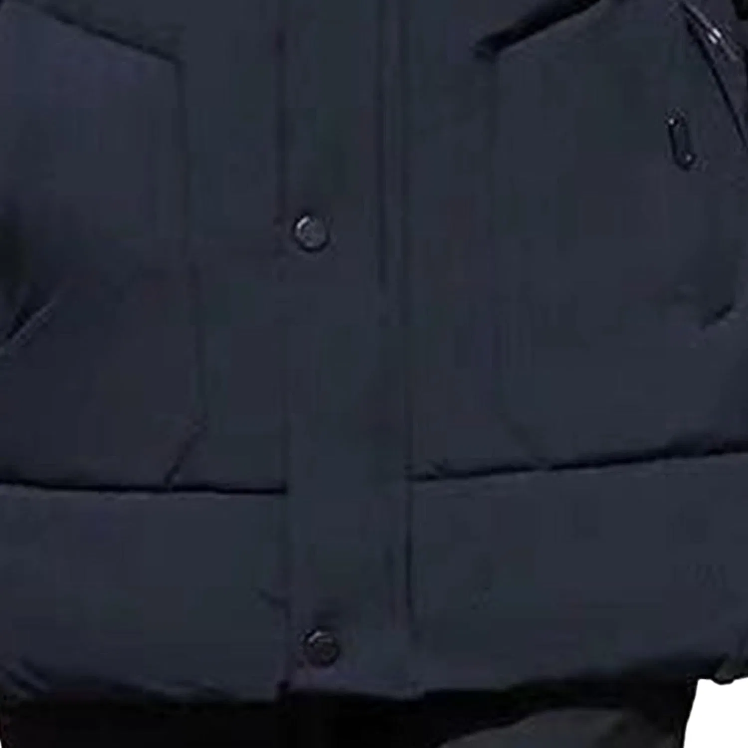 Мужское утепленное пальто с флисом, модель Winter Coat, синий — фото 2