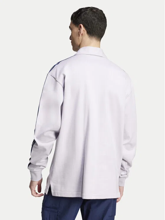 Поло regular fit adicolor Rugby Adidas, фиолетовый — фото 3