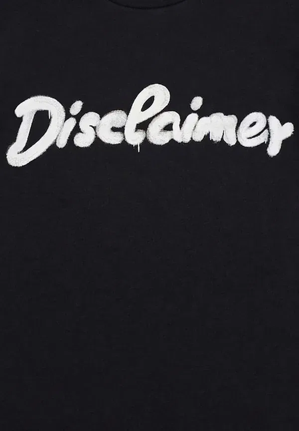 Футболка детская - футболка с принтом Disclaimer, черный — фото 3