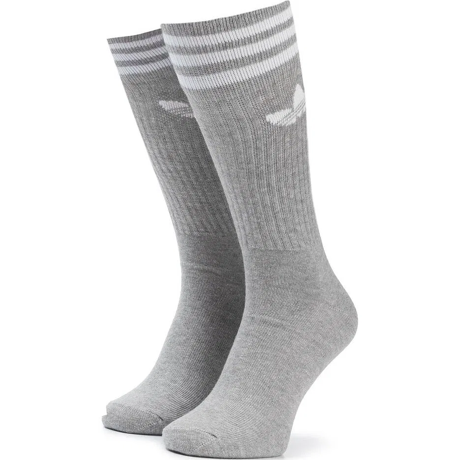 Детские носки с принтом Adidas Originals, 3 пары, серые — фото 3