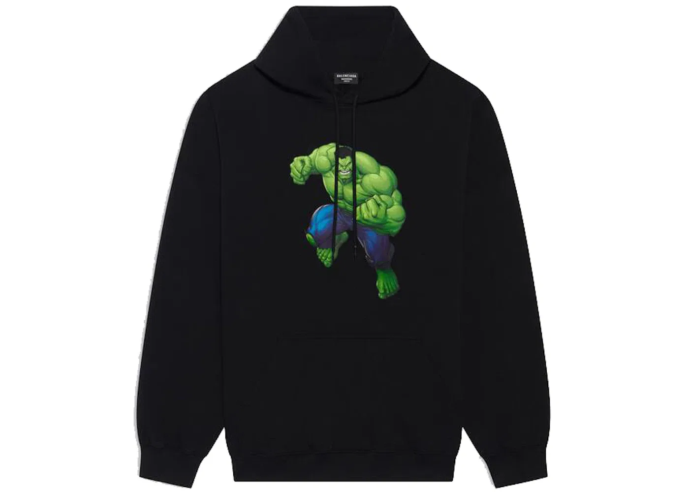 Унисекс худи с принтом Hulk 2021 MARVEL Balenciaga, Black