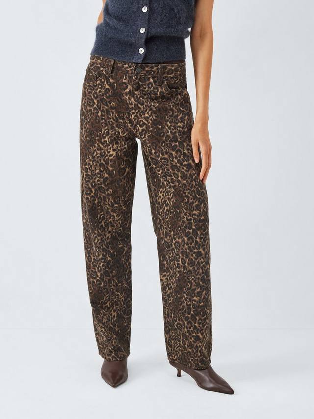 

Брюки-бананы с принтом animal print Levi's, Cat Eyes