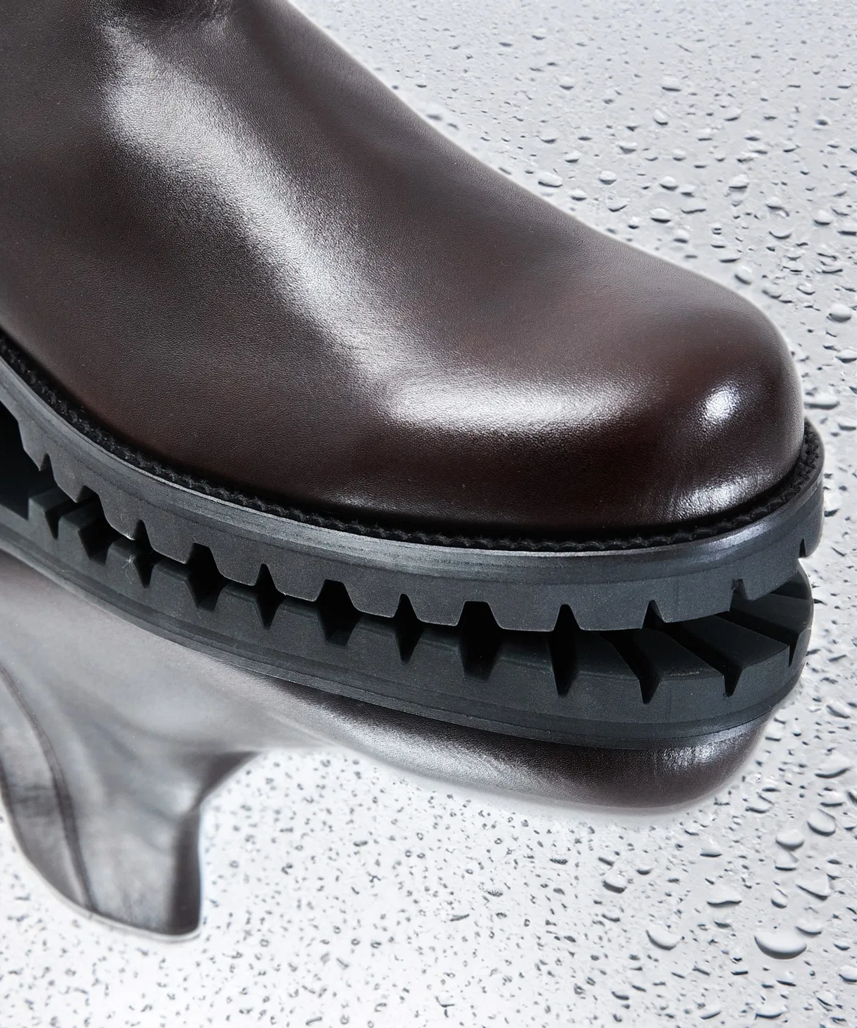 Ботинки PADRONE INNERGORE BOOTS из водонепроницаемой кожи, черный — фото 2