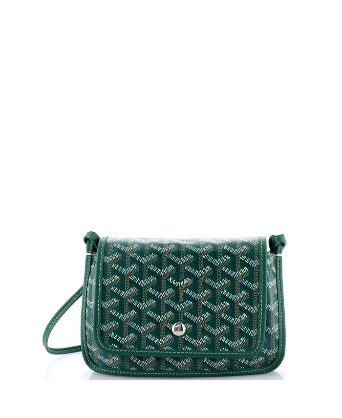 

Кошелек-клатч Plumet из покрытого холста Pre-Owned Goyard, зеленый