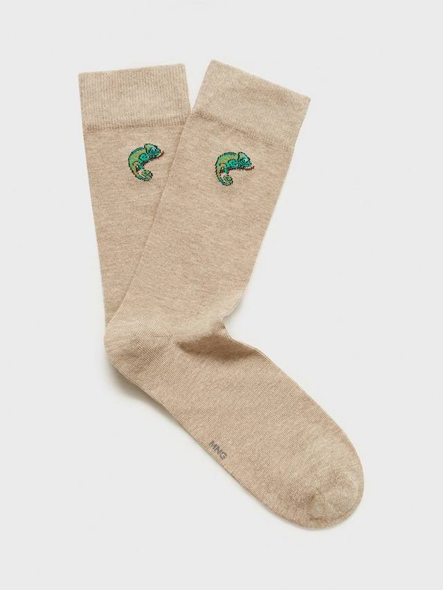 

Носки- хамелеоны Mango, бежевый