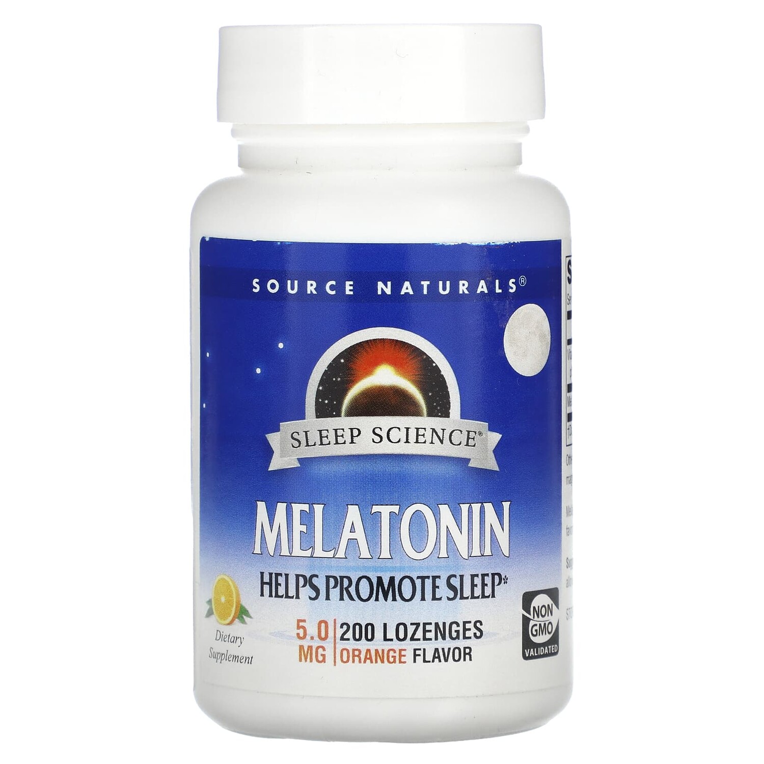

Source Naturals Мелатонин апельсин 5 мг 200 пастилок